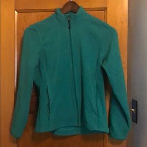 Women’s Green Champion Fleece Zip up size Medium